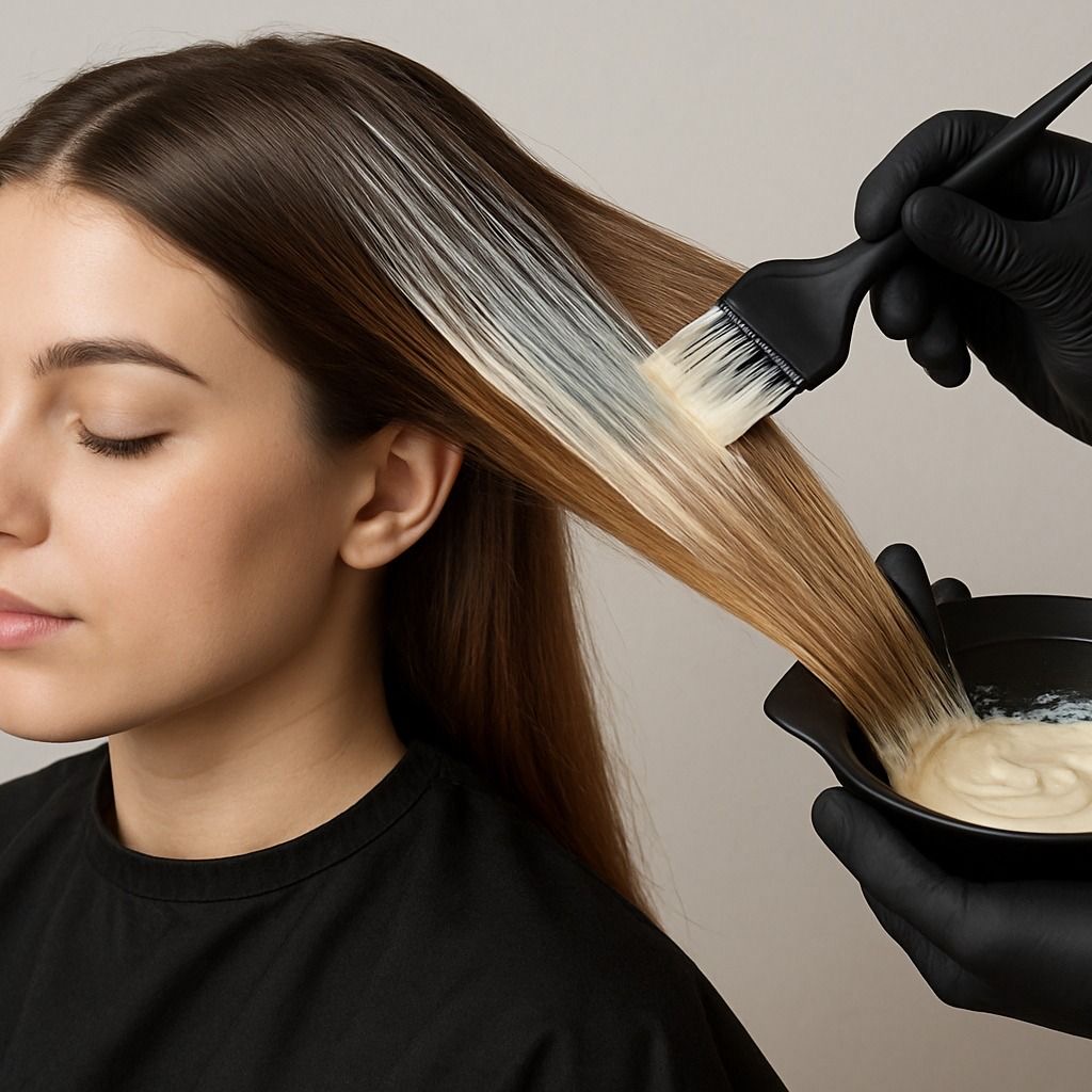 Aplicación de tinte capilar 